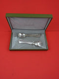 Folletto (Fairy) by Christofle Silverplate Child Dinner Set 2-pc original box 5"