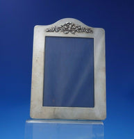 J.B. Ltd English Sterling Silver Picture Frame with Bow and Flowers (#5778)