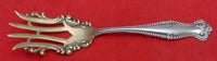 Canterbury by Towle Sterling Silver Beef Fork Gold Washed Fancy with Bar 6 3/8"