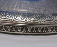 Paul Storr English Victorian Sterling Silver Tray Chased 21" #122 (#6481)
