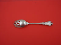 Dresden Scroll by Lunt Sterling Silver Pierced Serving Spoon original 8 1/2"