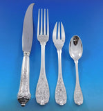 Elysee by Puiforcat French Sterling Silver Flatware Set 12 Dinner Service 67 pcs