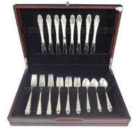 English Provincial Reed & Barton Sterling Silver Flatware Set Service 32 Pieces