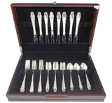 English Provincial Reed & Barton Sterling Silver Flatware Set Service 32 Pieces