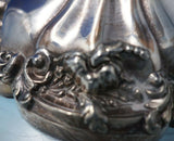 Silverplate Candlestick Floral Motif #5688 10 1/4" x 2 1/4" circa 1925 (#5826)