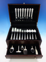American Victorian by Lunt Sterling Silver Flatware Set For 8 Service 46 Pieces