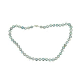8.5mm Blue Akoya Strand of Pearls Necklace with 14k White Gold Clasp (#J4571)