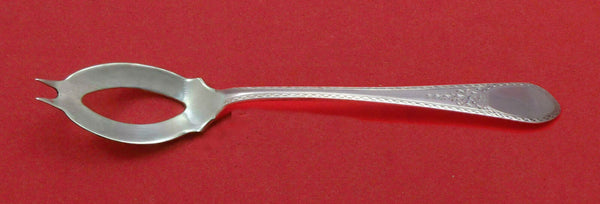 Early American Engraved by Lunt Sterling Silver Olive Spoon Ideal 5 3/4" Custom