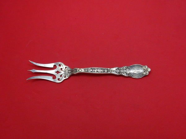 De Coverly by Blackinton Sterling Silver Vegetable Serving Fork Pcd Fancy 7 3/4"