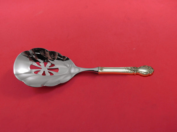 Brocade by International Sterling Silver Vegetable Spoon Pierced HH WS Custom