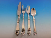 Danish Crown by Frigast Denmark Sterling Silver Flatware Set 8 Service 40 Pcs