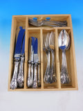 Model #150 by Bruckmann & Sohne German 800 Silver Flatware Set Service 30 pieces