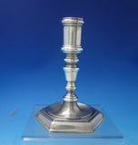 Danish Sterling Silver Candlestick Pair Colonial Style 5 3/4" x 4" c1950 (#5809)