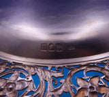 Hunt and Roskell Sterling Silver Lunch Plate Vermeil Fancy Cast Pcd 9" (#8953)