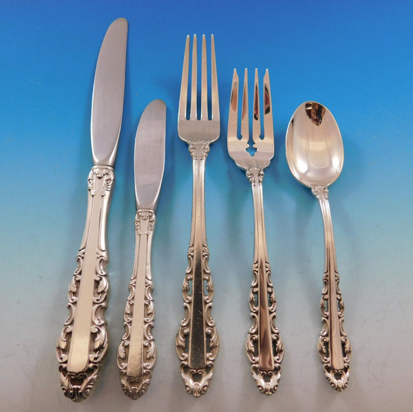Albemarle by Alvin Sterling Silver Flatware Set for 6 Service 30 pieces