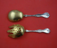 Les Cinq Fleurs by Reed and Barton Sterling Silver Salad Serving Set GW Pcd Fork