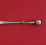 Georg Gleerup Danish Sterling Silver Serving Fork Handmade 3-D Ball Wire Handle