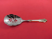 Grande Baroque by Wallace Sterling Silver Vegetable Spoon Pierced HH WS Custom