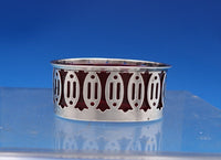 Roden Canadian Sterling Silver Salt Cellar with red glass liner 782 (#7438)