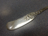 Violet by Wallace Sterling Silver Butter Spreader Flat Handle Small 5 1/8"