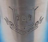 Kirk Sterling Silver Goblet w/ Crest #2728 6" x 3 1/2" Very Heavy 8.2 ozt. #8477