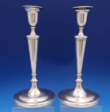 Crichton Bros English Estate Sterling Silver Candlestick Pair #9362 (#8435)