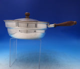 ACN Mexican Sterling Silver Chafing Dish with Bowl Burner and Wood (#7178)