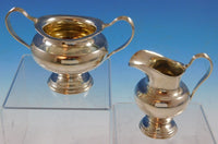 Silver Plumes by Towle Sterling Silver Sugar and Creamer Set 2pc #7224 (#2238)