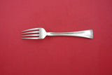 Lap Over Edge Hand Engraved By Tiffany Sterling Dinner Fork geometric lines 8"