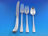 Rattail Antique by Dominick & Haff Sterling Silver Flatware Set Service 59 pcs