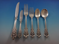 Grande Baroque by Wallace Sterling Silver Flatware For 18 Set 116 Pieces
