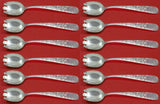 Old Maryland Engraved by Kirk Sterling Silver Dessert Fork Set 12 pcs 6" Custom