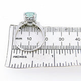 14k White Gold Fancy Radiant Cut 1.80 Carat Genuine Natural Aquamarine (#J4416)