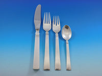 Blok by Georg Jensen Sterling Silver Flatware Set for 6 Service 36 Pcs Dinner