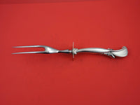 Waltz of Spring By Wallace Sterling Silver Roast Carving Fork 11"