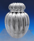 Bigelow and Kennard Sterling Silver Tea Caddy Handwrought Fluted #8 (#8851)