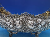 Repousse European 900 Silver Wine Boat Bowl Fabulous detailing Huge  (#6526)