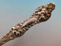 Old Orange Blossom by Alvin Sterling Silver Tomato Server Pierced w/ Blossoms