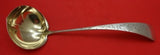 Antique Engraved #8 by Gorham Sterling Silver Soup Ladle Gold Washed 13" Serving