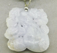 14k Jade Bead Necklace with Large Jade Enhancer (#J3344)