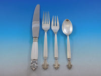 Acanthus by Georg Jensen Sterling Silver Flatware Set 12 Service 72 pcs Dinner