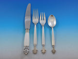 Acanthus by Georg Jensen Sterling Silver Flatware Set 12 Service 72 pcs Dinner