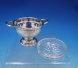 Saint Hilaire Silverplate Salt Dip Master w/ Crystal Liner in Original Box #6868
