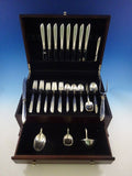 Silver Rhythm International Sterling Silver Flatware Set Service Midcentury Mod