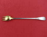 Hamilton by Tiffany and Co Sterling Silver Cocktail Fork Gold Washed 6" Heirloom
