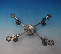 Augustin Lesage English Georgian Sterling Silver Warming Stand w/ Burner (#5703)