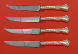 King Edward by Whiting Sterling Silver Steak Knife Set 4pc HHWS Custom 8 1/2"