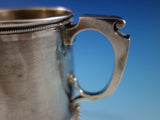 Gorham Coin Silver Baby Child's Cup Mug Engine Turned Chased and Brite-Cut #57
