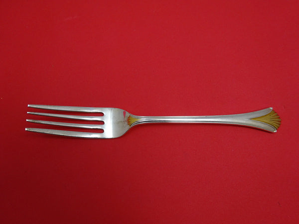 Regency Shell Gold by Lunt Sterling Silver Dinner Fork 7 7/8"