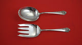 Ecstasy by Amston Sterling Silver Salad Serving Set FH AS 9"